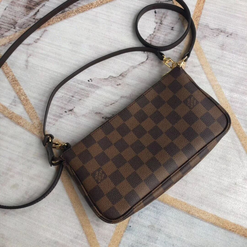 Bolsa Louis Vuitton Damier Ebene Canvas Pochette Accessoires: Elegância e Praticidade